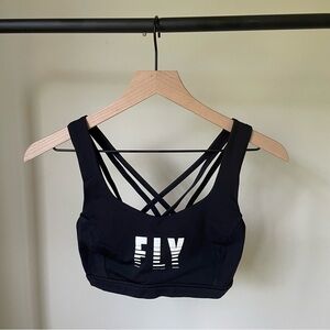 Lululemon x Flywheel Free to be Serene Fly Bra in Black